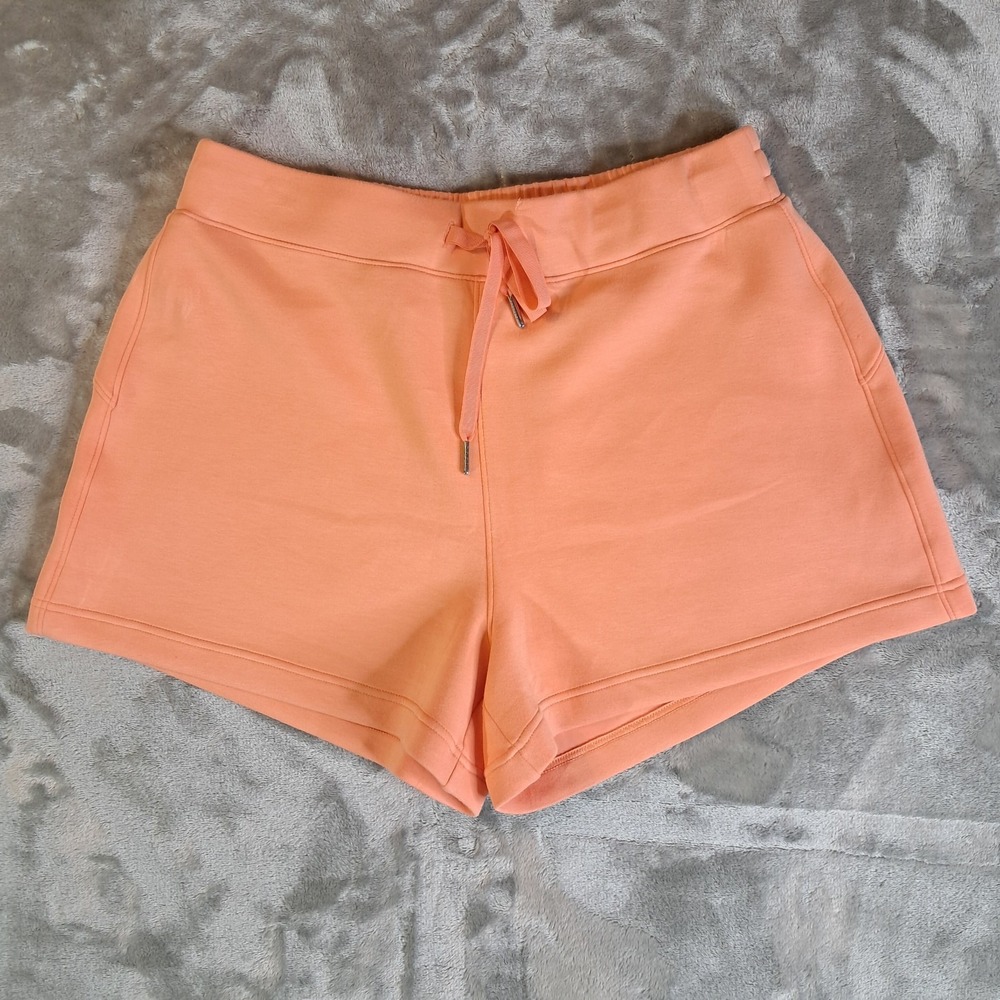 SPANX AirEssentials Shorts XL Sunset Peach Coral Drawstring Lounge Short 50683R